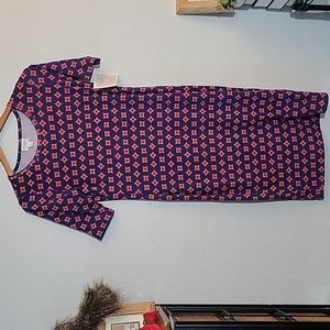 LLR Julia Stretchy Patterned Dress Small